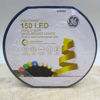 GE Color Choice 150 Ct 43.4-ft Multi-function Color Changing LED String Lights • $30.95