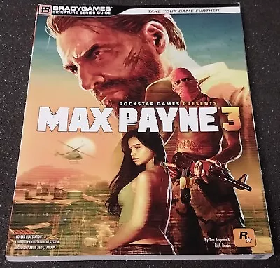 PlayStation 3 Xbox Max Payne 3 Strategy Guide Book Brady Games Rockstar PC Good! • $17.99