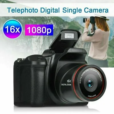 $27.25 • Buy 1080P Digital Camera Vlogging Video Camera SLR Camera Photography 16X Zoom I7E8