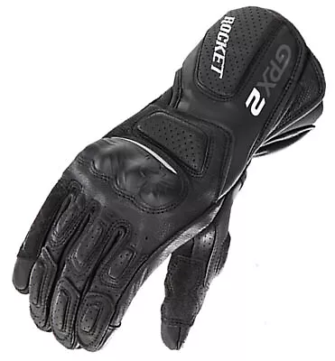 Joe Rocket GPX 2.0 Mens Leather Motorcycle Gloves Black/Black • $49.51