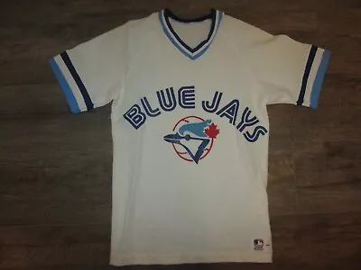 Toronto Blue Jays Medalist Sand-Knit MLB Baseball Jersey S White Vintage Team • $2.25