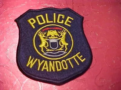 Wyandotte Michigan  Police Patch Shoulder Size Unused Not A Badge • $6.95