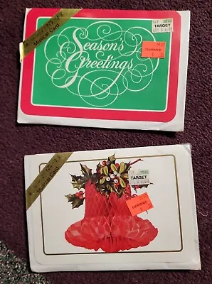 Lot Of 2 Vintage 1984 Paper Tunes Christmas Greeting Music Cards Sealed (AS IS) • $9.99