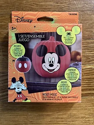 New! Mickey Mouse Pumpkin Painting Kit Stencils  Paint & Brushes • $21.99