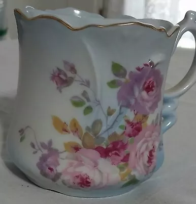 Vintage Nippon Victorian Shaving Mug Mustache Cup Stunning Flower Cluster Porcel • $21.99