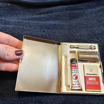 Vintage Gillette Razor Shaving Travel Kit • $30