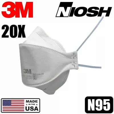 20 Pack 3M Aura 9205+ Particulate Respirator N95 Dispoable NIOSH Face Mask Cover • $19.99