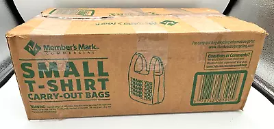 Small T-Shirt Carry-Out Bags Thank You Shopping Bags 7  X 5  X 15  (2000 Ct.) • $24.99