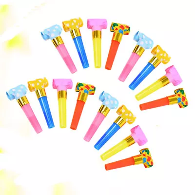 100 Pcs Birthday Blow Horn Birthday Party Whistles Blowout Toy • £13.88