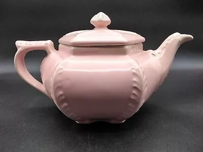 Vintage Hall Pink Starfish Fern Feather Design Teapot 1940s • $23