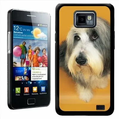 Bearded Collie Dog Design Hard Case Clip On Back Cover -Samusng Galaxy S2 I9100 • £5