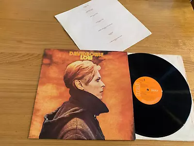 £19 • Buy David Bowie...low...rare Uk Issue Album + Insert..rca..pl 12030