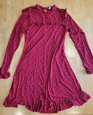 Miss Selfridge Red And Black Polka Dot Dress • $15