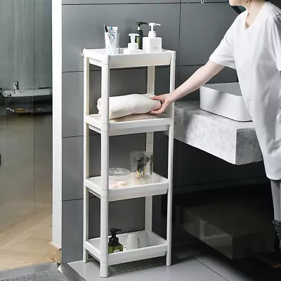 3/4 Tier Bathroom Shower Caddy Shelf Corner Bath Storage Holder Rack Organizer • £9.95