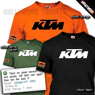 KTM Racing Tshirt - Superbikes Rossi T Shirt - Biker Mens Tee Birthday Gift Idea • £19.99