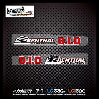 Honda CRF 09-14 Renthal DID Swingarm Red On Clear Decal Sticker MX (197) • $18.68