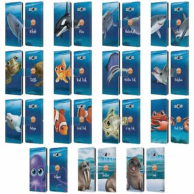 Animal Club International Underwater Leather Book Case For Samsung Phone 3 • £17.95