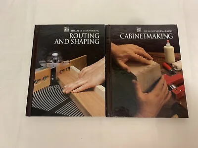 2x Time Life Books Routing And Shaping & Cabinet Making (Hardback Spiral Bound) • £12.99