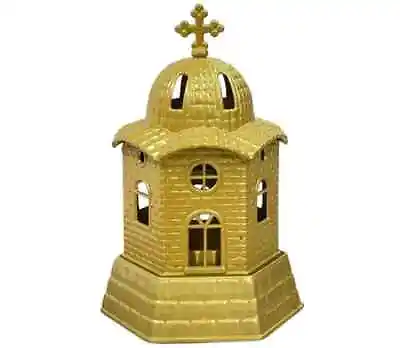 6 3/4  Various Colors Church Design Greek Orthodox Standing Metal Vigil Oil Lamp • $18.50