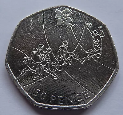 2011 GB 50p Coin London 2012 Olympics Basketball Circulated • £4.25