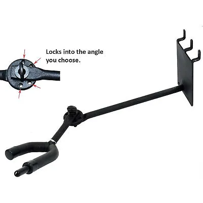 D'Luca 9  Violin/Viola Hanger Adjustable With Bow Holder Slatwall & Peg Wall • $22.99