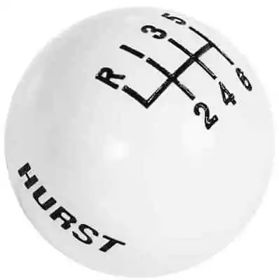 Hurst 1630185 White Replacement Shifter Knob Plastic Ball With Hurst Name 6-Spee • $56.32