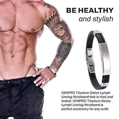 Titanium Detox LymphUnclog Wristband Men Magnetic Bracelets For Energy • $1.64