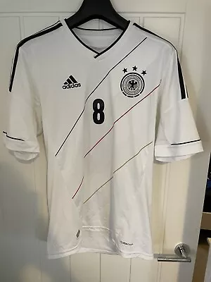 Mesut Özil Ozil Adidas Germany 2012 White Home Shirt Medium • £50