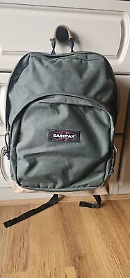 Eastpak Vintage 90s Khaki Green Suede Bottom Rare Backpack Excellent Condition • £39.99