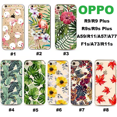 $6.99 • Buy For OPPO Reno4 A74 53s FindX3 R17 15 11 F1S A57 73 Flower Pattern TPU Phone Case