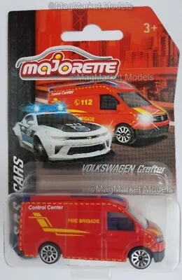 Majorette · Volkswagen Vw Crafter Van · Fire Brigade · 1:64 · Brand New & Sealed • £12.95