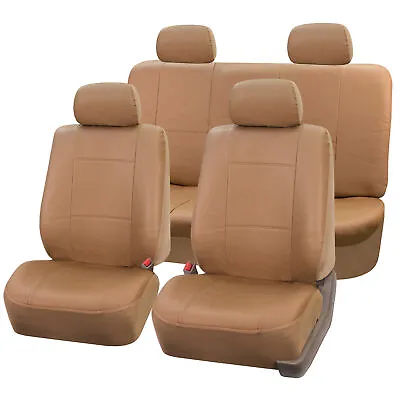 Universal PU Leather Seat Covers For Car Truck SUV Van - Full Set • $32.99