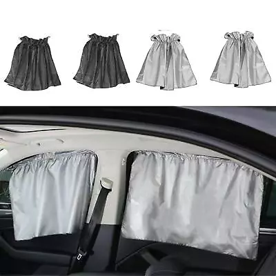 4X Universal Car Side Window UV Protector Sun Shade Covers Curtain For Baby Kids • $17.29