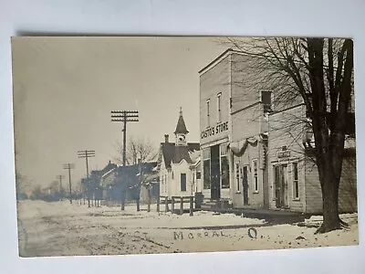 Morral Ohio Real Photo Postcard 1910 Castos Store + Prospect Marion Waldo Larue • $30