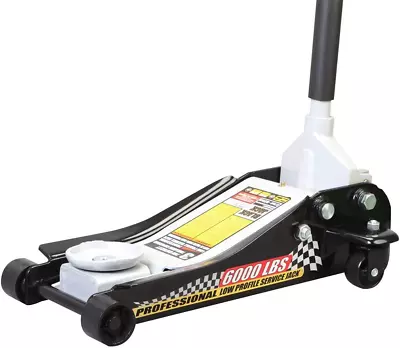 3 Ton (6000 Lb) Hydraulic Low Profile Steel Racing Floor Jack Quick Lift Pump • $199.69