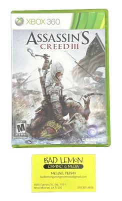 $6.75 • Buy Assassin's Creed III 3 ~ Microsoft Xbox 360 2012 No Manual Free Shipping