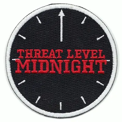 Threat Level Midnight Clock Embroidered Iron On Patch • $10.99