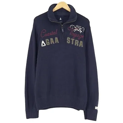 Gaastra Men Jumper Sweater Wool Blend Blue Size 2XL XXL • $39.82