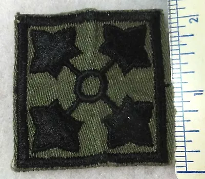 4th Infantry Division Shoulder Patch -- Stitched On Twill -- Vietnam Period • $1.99