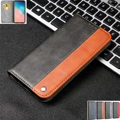 $11.88 • Buy For Samsung S21 S20FE A12 A21s A52 Magnetic Flip Leather Wallet Stand Case Cover