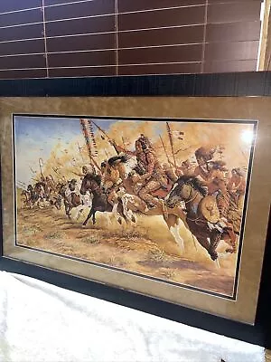 Michael Gentry SIOUX THUNDER SIGNED LIMITED EDITION 285/900 FRAMED PRINT • $250