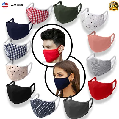[Made In USA] Fabric Cotton Face Mask Washable And Reusable Face Masks • $5.99