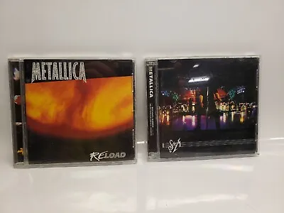 VTG Metallica 3 CD Lot 1997 Re-Load And 1999 S & M Hard Rock Music TESTED • $14.99