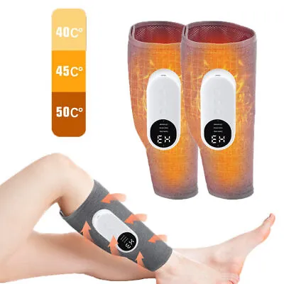 1/2x Leg Massager Heated Air Compression Massage Calf Circulation Muscles Relax • $39.88