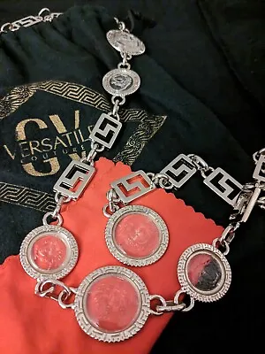 Iconic Vintage Versace Chain Belt With Medusa Medallion  90s Very Rare • $1995.20