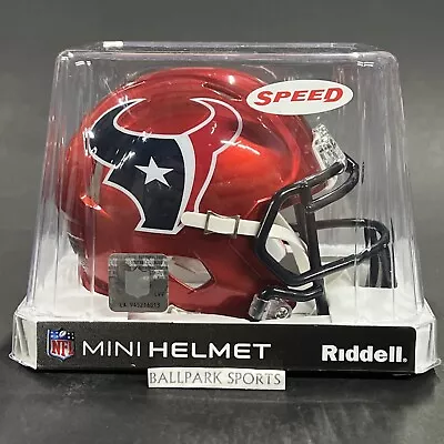 Houston Texans Speed Mini Helmet Riddell NFL Licensed RED ALTERNATE New! • $36.99