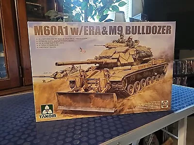 Takom 1/35 Scale M60A1 W/ERA & M9 BULLDOZER! ( USA Buyers Only ) • $50