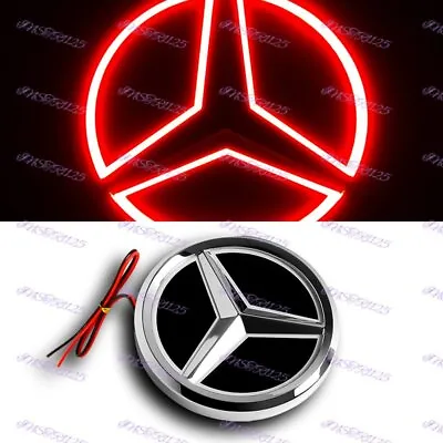 5D LED Car Tail Logo Red Light Badge Emblem Light For Mercedes-Benz C S GLK AMG • $30.99