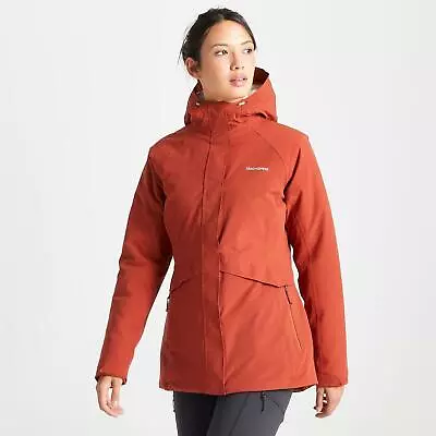 Craghoppers CALDBECK THERMIC Womens Waterproof Jacket Blue & Paprika • £109.99