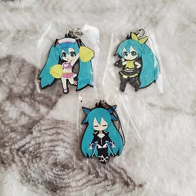 Vocaloid Hatsune Miku 3pc Rubber Straps Charm • $25